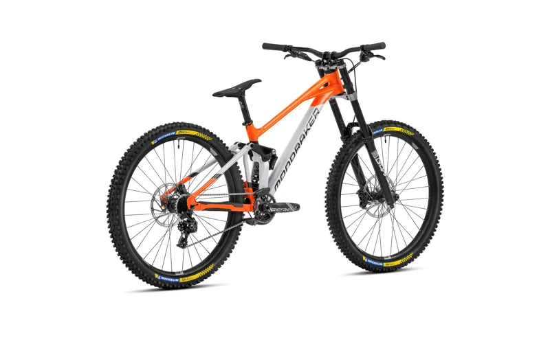 2023 Mondraker Summum - Mullet Downhill Full-Suspension MTB - Orange / Silver-2